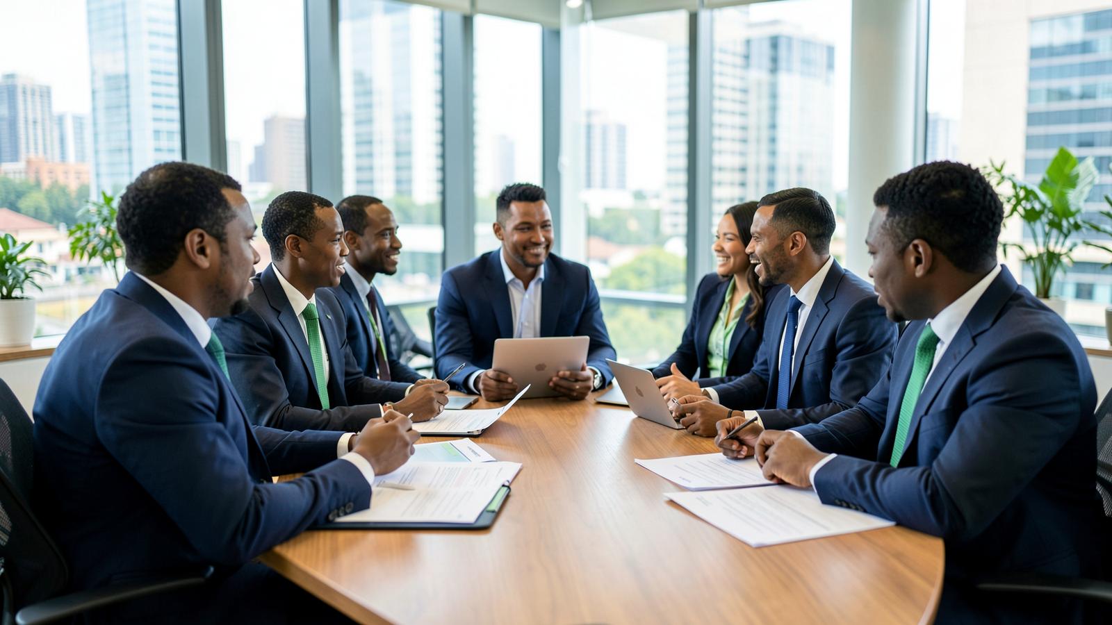 ENI Group leadership team in a Johannesburg boardroom